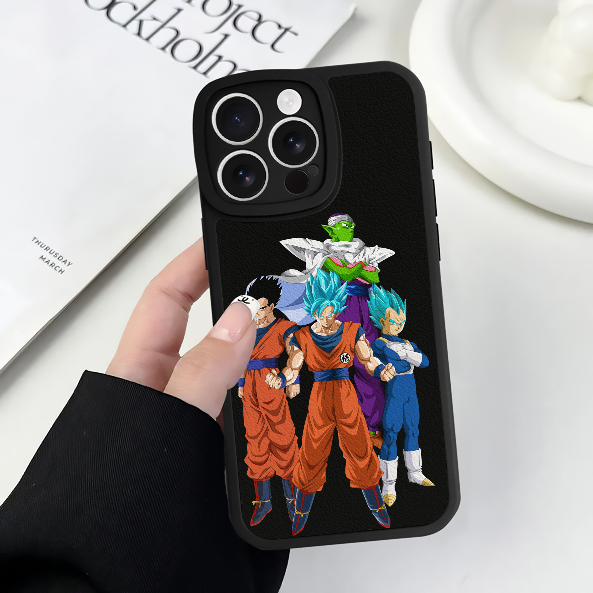 （画像用） ドラゴンボール DRAGON BALL 【iPhone 16シリーズ対応】シリコンスマホケース（レザー調） 材質：シリコン